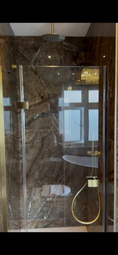 Luxury marble bathroom renovation in Manchester